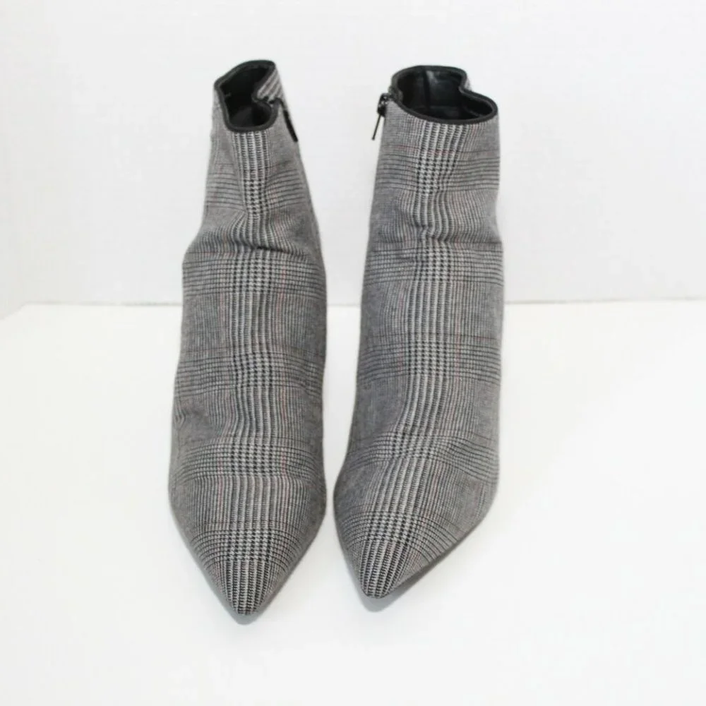 Cabi Dandy Plaid Pointed Toe Ankle Boot H12528 Booties Women's Size 11 H12528 - Picture 10 of 12